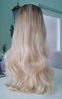Blond ombre vlnitá parochňa - 3