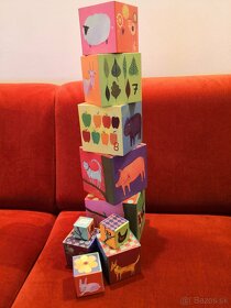 Predám vežu kartónové kocky Djeco - 3