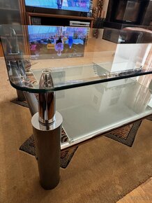 Konferenčný sklenený stôl do obývačky - 3