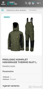 Zimný rybársky komplet Prologic Thermo Suit L - 3