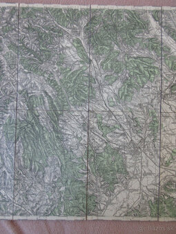 Mapa Lučenec, Hor. Strháry, Halič, Divín, Fiľakovo r. 1945 - 3