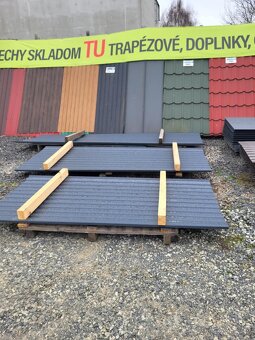 Trapézový plech s filcom T14 8019MAT,7016Mat - 3