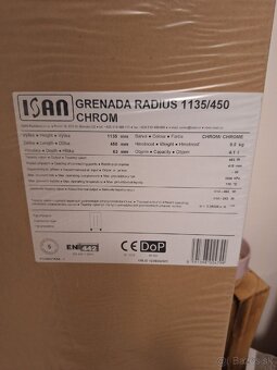 Isan Grenada kúpeľňový radiátor chróm. - 3