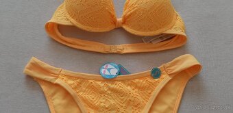 Žlté plavky push-up 75A / S - 3