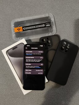 Predám/ Vymením Iphone 15 Pro Max 256GB Black Titanium - 3