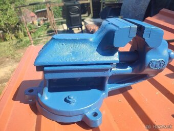 Zverák 125 mm šírka upne 180 mm stará poctivá liatina - 3