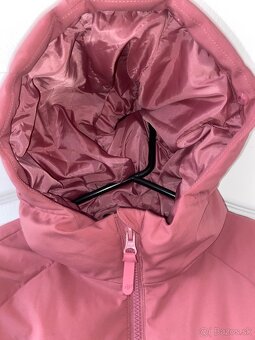 4F dievcenska staroruzova zimna bunda velkost 146 - 3