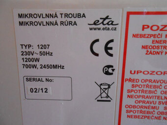 Mikrovlnná rúra ETA - 3