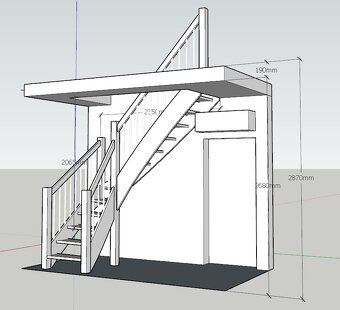 Drevené schodisko - 3