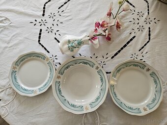 Jedálenská súprava - zeleno-zlatá - 3