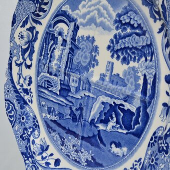 Starožitný veľký servírovací tanier - 3