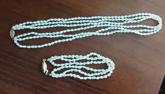 Perly riečne, 2x set, starožitnosť - 3