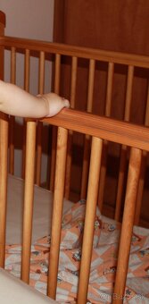 Detská drevená postieľka - 3