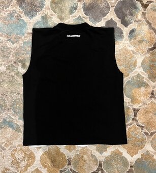 Karl Lagerfeld cierne tricko - 3