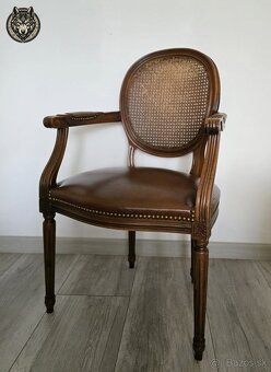 Elegantné klasicistické kreslo v štýle Ľudovíta XVI. - 3