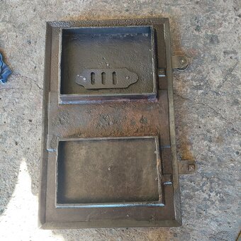 Liatinové dvierka na pec sada 14 - 3