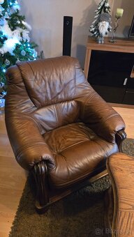 sedačka (gauc) + kreslá + stolík do obyvacky - 3