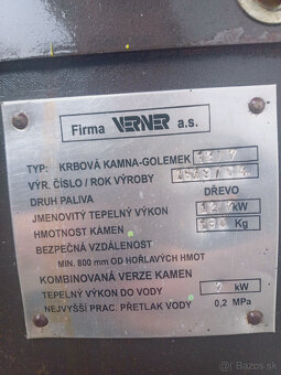 Predám krbovú pec s teplovodným vymenníkom - 3