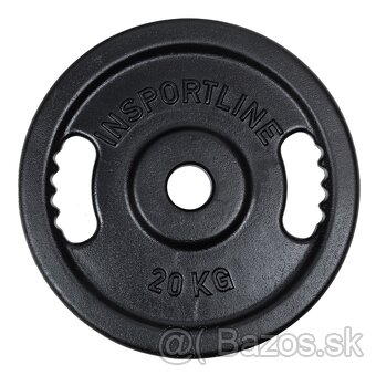 Liatinové olympijské grip kotúče TOP SPORT CASTR 2x20kg/50mm - 3