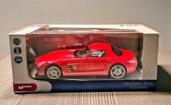 Mercedes-Benz SLS AMG 1:18 – zberateľský model v krabici, ak - 3