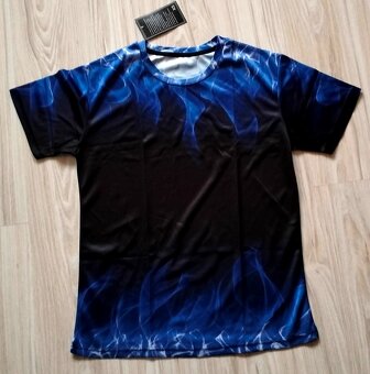 Elastické čierno modré tričko, v. L/XL/XXL - 3