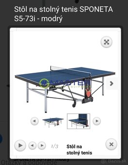 stôl na stolný tenis Pingpongový stôl SPONETA S5-73i modrý - 3