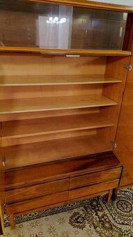 Retro obývacia stena lesklý mahagon - 3