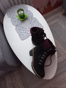 Damske cierne kotniknikove topanky c38 - 3