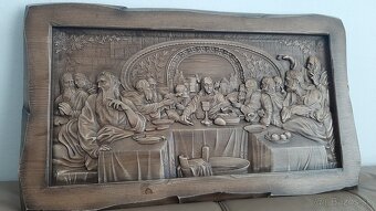 Drevený obraz Posledná večera 73×44cm - 3