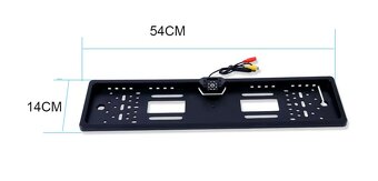 Cúvacia kamera v ráme ŠPZ,infra,8-led kamera - 3