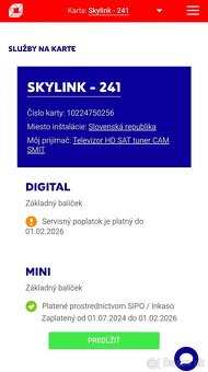 Skylink karta Standard HD Irdeto M7 - 3