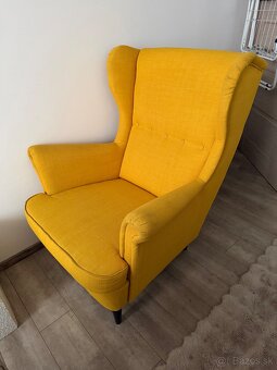 Kreslo ušiak ikea žlté - 3