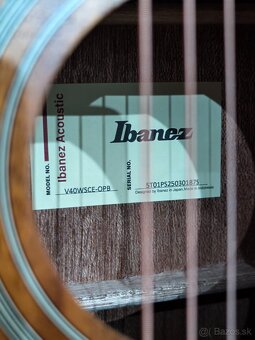 Predám gitaru Ibanez V40WSCE-OPB - 3