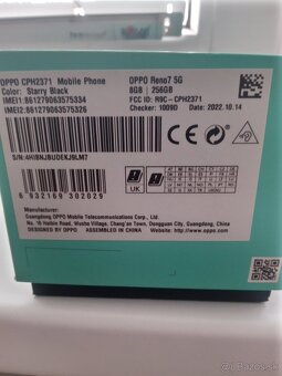Oppo reno 7 5g - 3