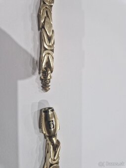 Retiazka nova zlata 14k 585 Kralovsky vzor Monako - 3