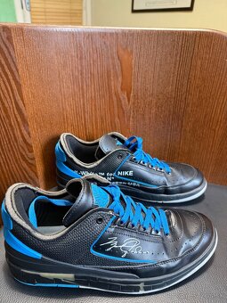 Air Jordan X Off White Retro 2 Low Black/Blue - Size 10/44 - 3