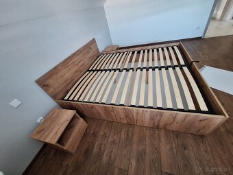 Manželská posteľ dub craft - 3