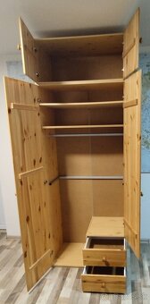 drevena skrina ikea,s nadstavcom, 88x50x240 cm - 3