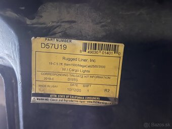 Kryt korby dodge ram 1500 - 3