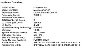 Macbook Pro 13, 2017, 16GB ram, 256GB SSD - 3