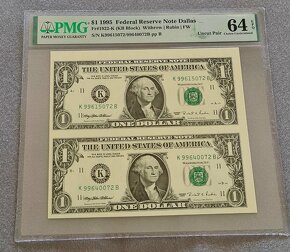 PMG 64 - KB Block 1922 / 1$ 1995 Federal - 3