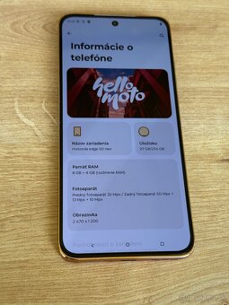 Predám Motorola Edge 50 NEO 8GB Rám 256GB Gold - 3