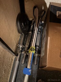 Činkový set Strong 76 kg + posilňovacia lavica HS-1055 - 3