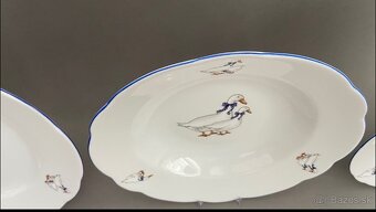 Nová Tanierová súprava husi pre 6 osôb, 18 dielna, - 3