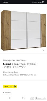 Šatníkova  skriňa - 3