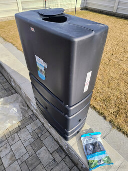 Nadrz na vodu plast / sud na dazdovu vodu na zahradu k domu - 3