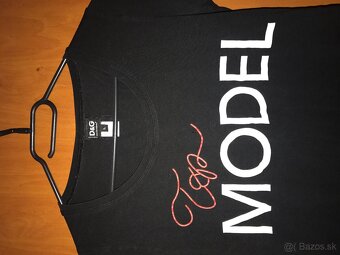 D&G originál top model black damske tricko M/L - 3