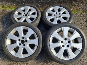 zimní Alu kola disky orig Opel saab 5x110 7jx17 et - 3
