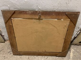 Olejomaľovaný obraz - Kytica kvetov, kniha a šálka kávy - 3