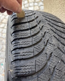4x zimné pneumatiky 205/55R16 s diskami, Michelin - 3